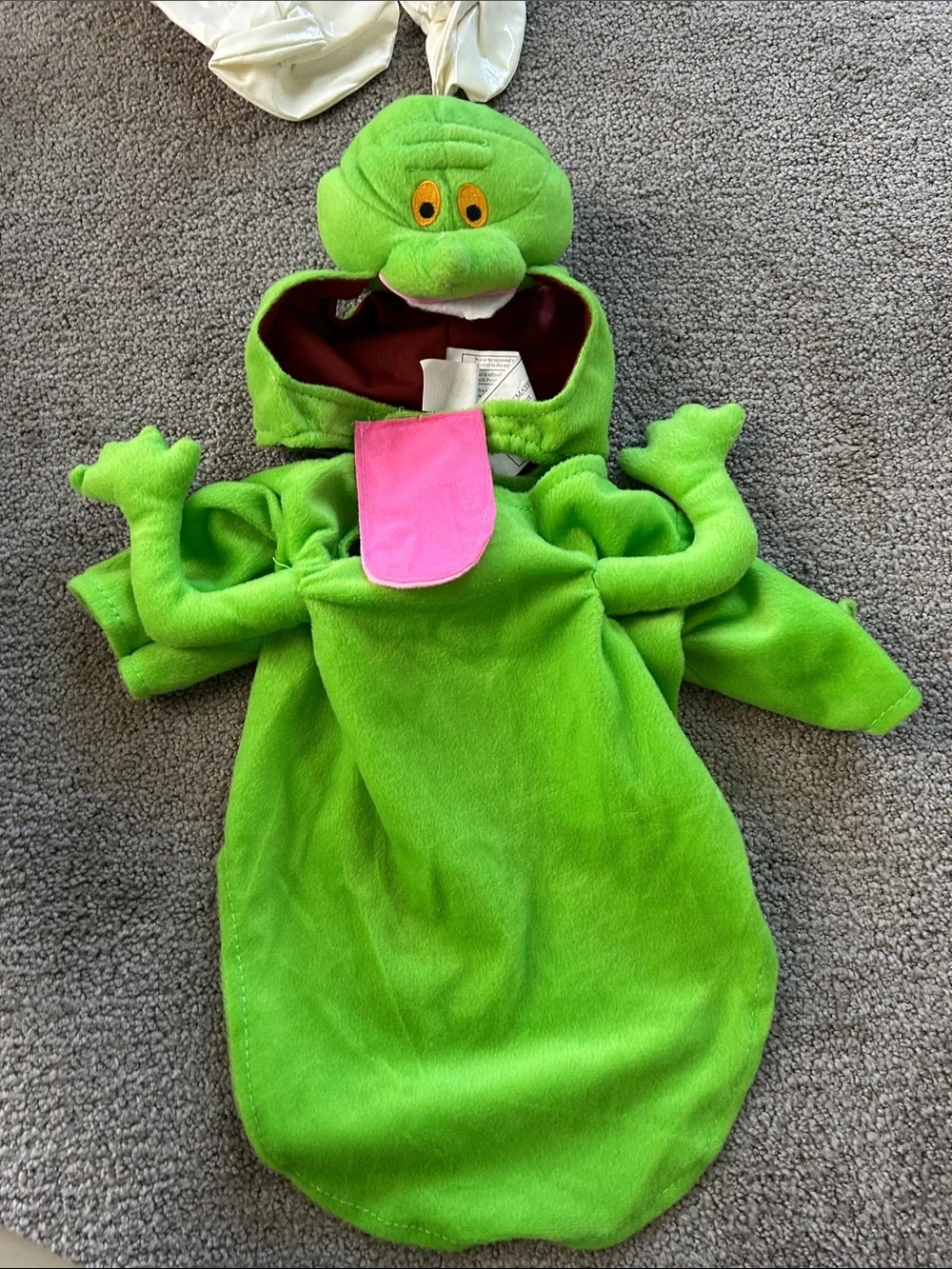 Pet costume - Slimer from Ghostbusters. Size medium (fits 20lb dog)